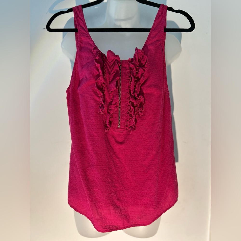Juicy Couture Fuchsia Ruffle Tank Top